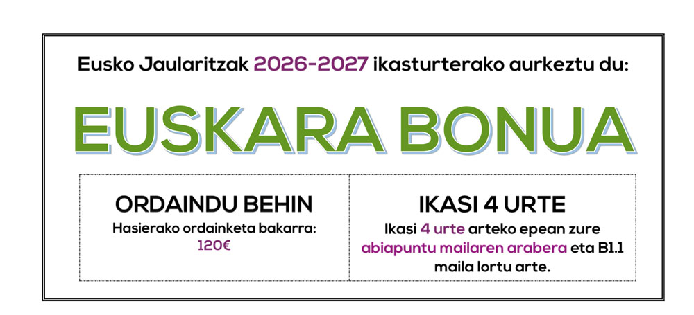 euskara-bonua Euskara bonua Udaberria euskaltegia